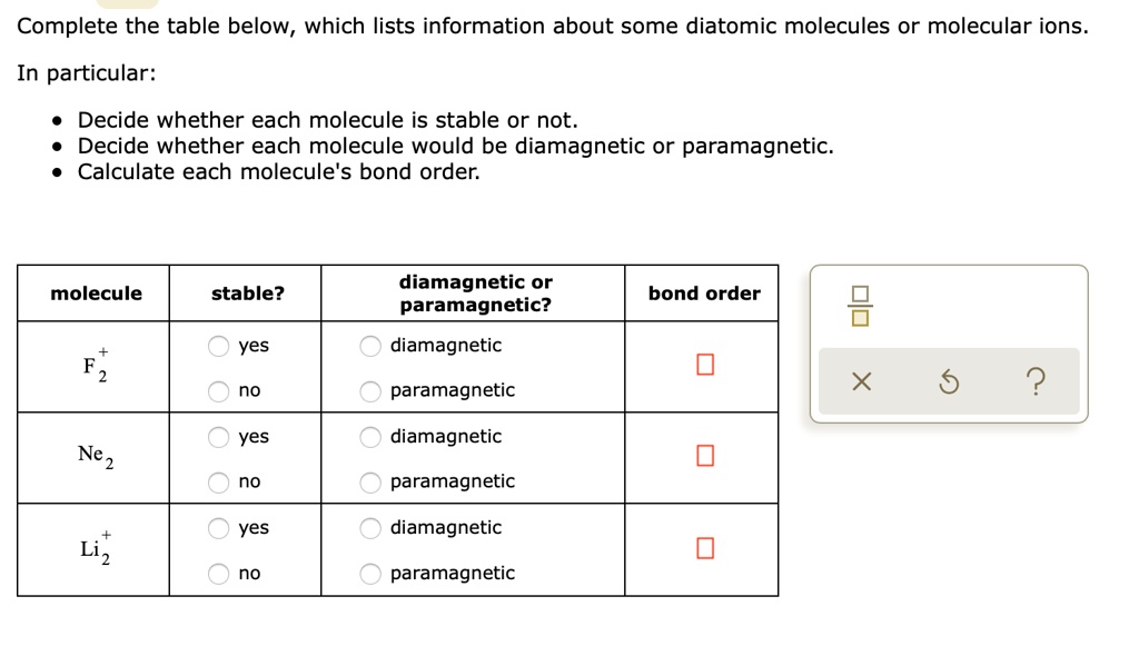 SOLVED: Complete the table below, which lists information about some ...