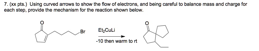 SOLVED: Using curved arrows to show the flow of electrons, and being ...