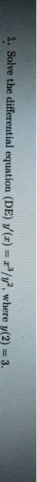 solve the differential equation de f 0 where 2 06274
