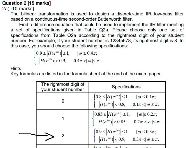 SOLVED: Question 2 [15 marks] 2a) [10 marks] The bilinear ...