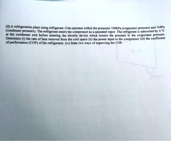 SOLVED of performance (COP of the refrigerator. (iv State two ways of