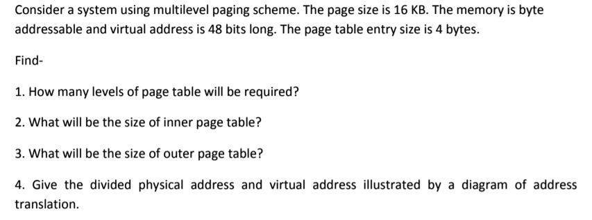 SOLVED Consider A System Using A Multilevel Paging Scheme The Page solved-consider-a-system-using-a-multilevel-paging-scheme-the-page