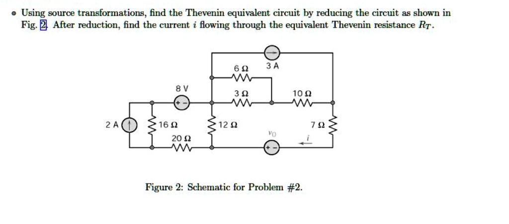 Using Source Transformations Find The Thevenin Equivalent Circuit By
