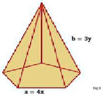 SOLVED: Expresa el perímetro de la pirámide con un polinomio. La misma ...