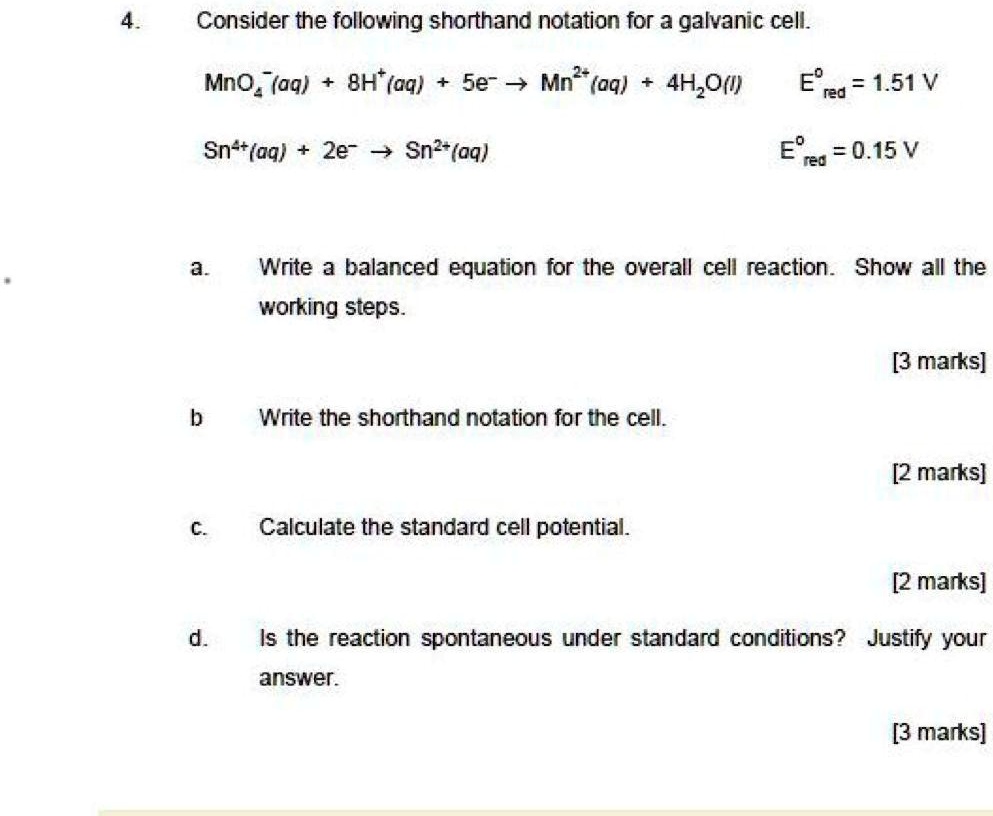 solved-consider-the-following-shorthand-notation-for-a-galvanic-cell