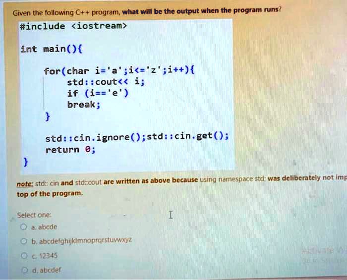 Solved C++ only using #include <iostream>using