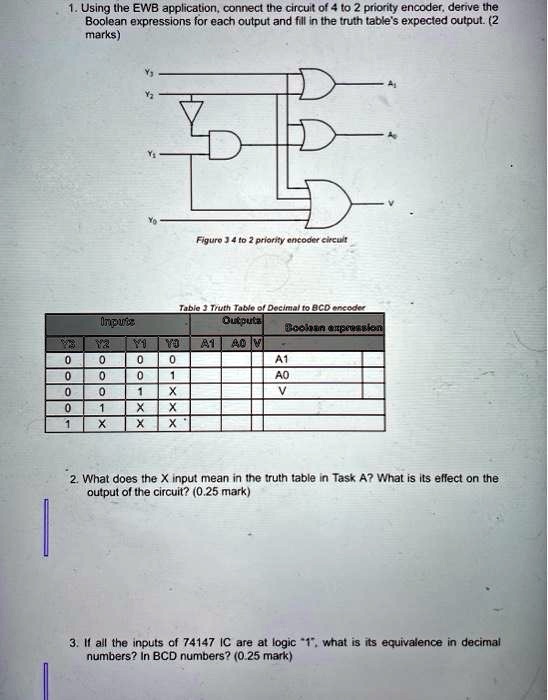 Solved: 1. Using The Ewb Application, Connect The Circuit Of 4 To 2 