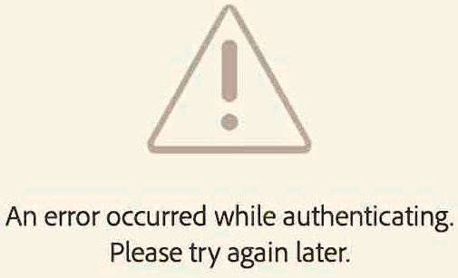 SOLVED: "Every time I try to sign in Adobe scan, it says 'Error ...