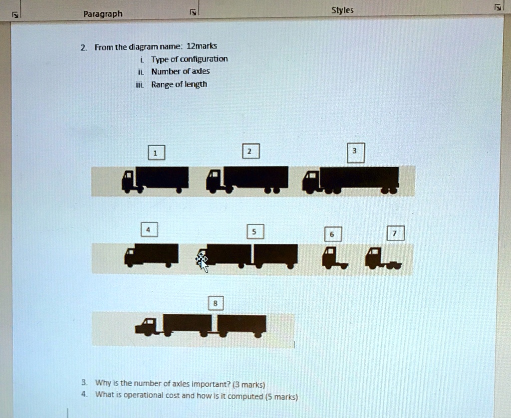 Paragraph 2. From the diagram name: 12marks i. Type of configuration ii ...