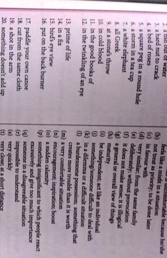 find the idioms is in the sentences 59244