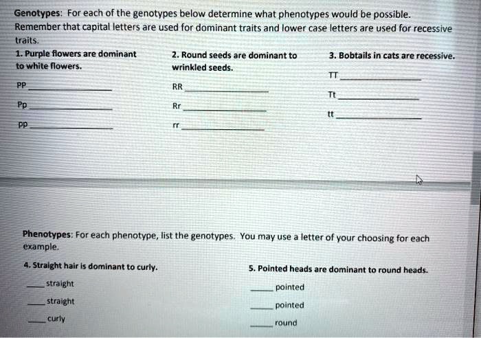 list of recessive and dominant traits list of recessive and dominant traits