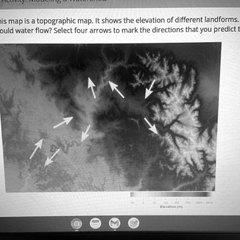SOLVED: 'Pleaseeee!!! This map is a topographic map. It shows the ...