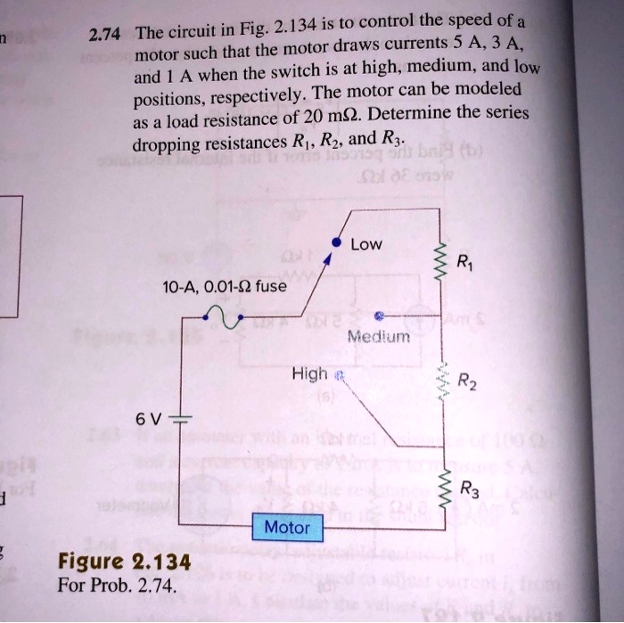 SOLVED: Positions, respectively. The motor can be modeled as a load ...