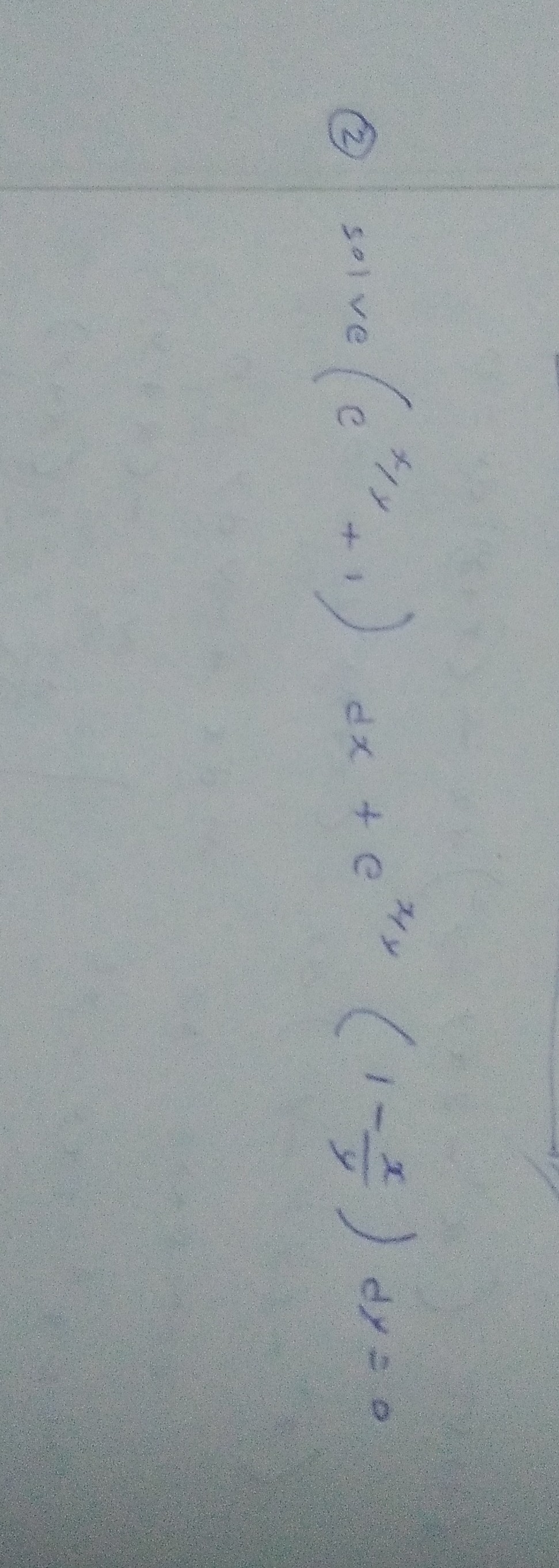 solved-2-solve-e-x-y-1-d-x-e-x-y-1-x-y-d-y-0