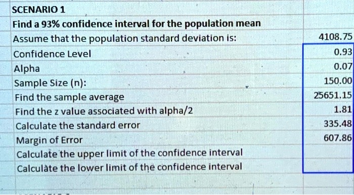 calculate standard error from confidence interval calculate standard error from confidence interval