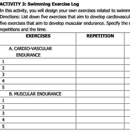 Aerobic endurance exercises discount list