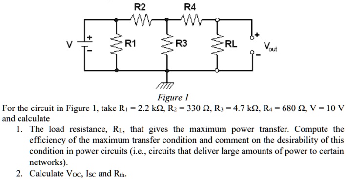 Troubleshooting Circuits R1 R2 R3 R4 R2 R4 + + V R1 R3 RL Vout Figure 1 For the circuit in Figure 1, take R1 ...