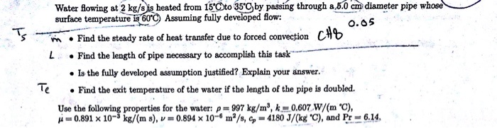 SOLVED: Please solve the problem with clear handwriting. Water flowing ...