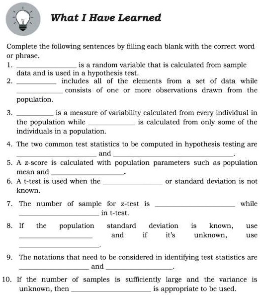 Solved Complete the following sentence with the most