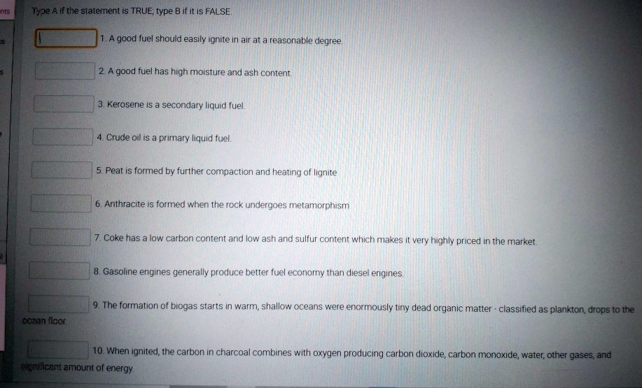 SOLVED Good fuel should easily ignite in air at a reasonable degree