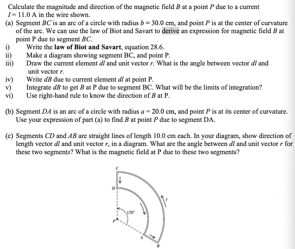 solved-calculate-the-magnitude-and-direction-of-the-magnetic-field-b