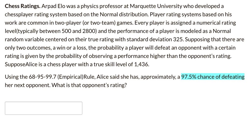 Chess Ratings - How They Work 