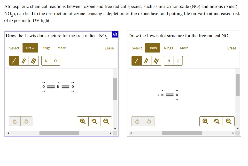 SOLVED Atmospheric chemical reactions between ozone and free radical