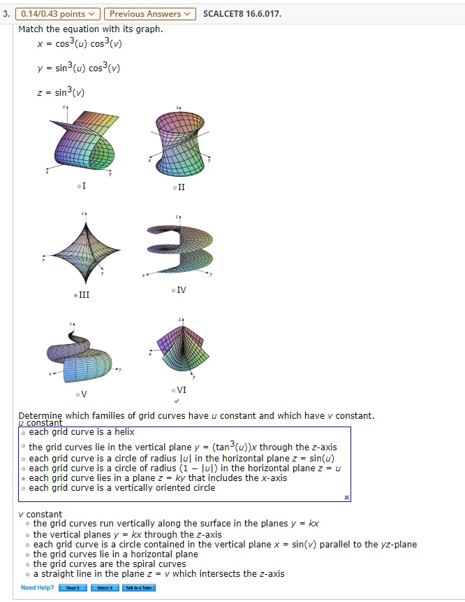 solved-match-the-equation-with-its-graph-cos-u-cos-v-scalcet8-16-6