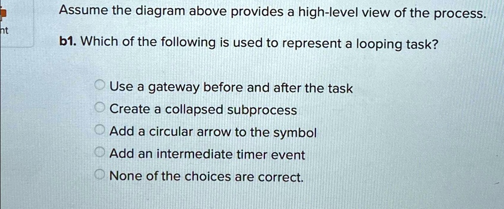 Visual High Level Process With Subprocess SOLVED: Assume the diagram above provides a high-level view of the ...