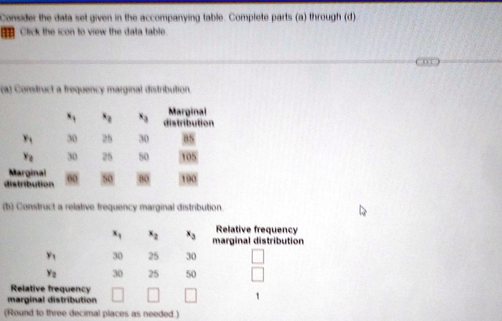 SOLVED: Once the data set given in the accompanying table is examined ...