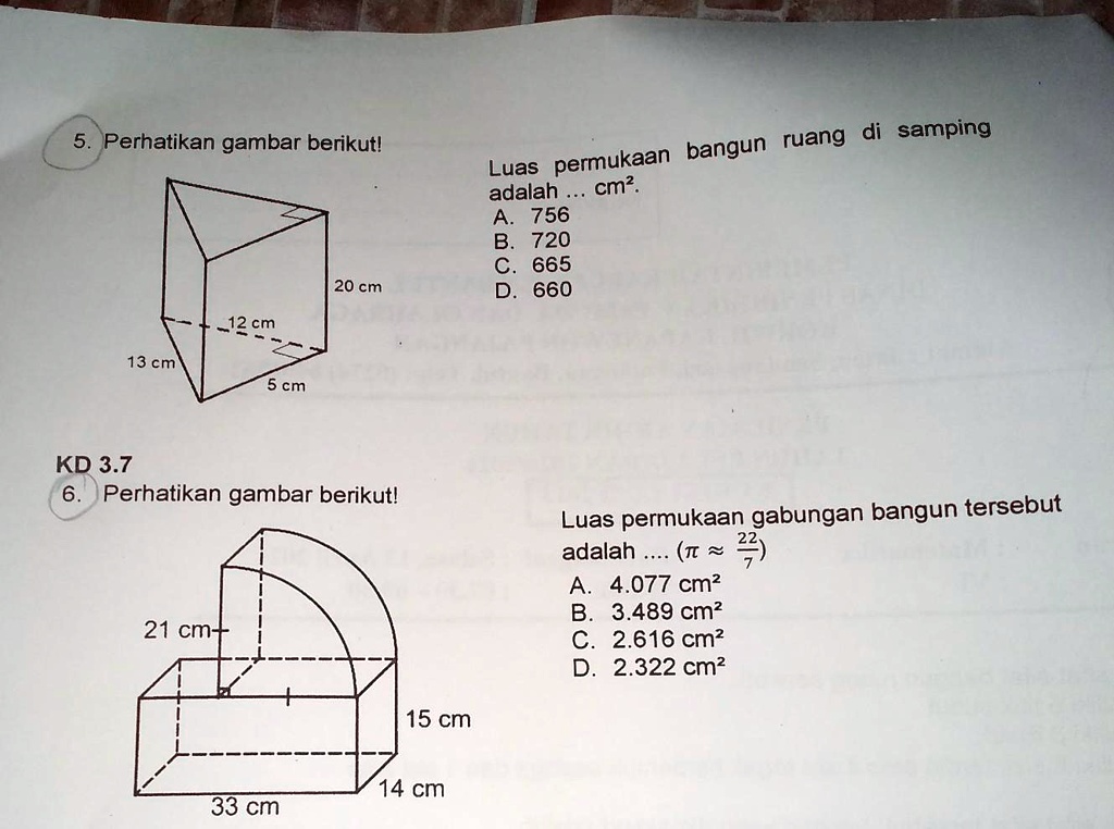 SOLVED: kak tolong bantuin ya:) Perhatikan gambar berikutl ruang di ...