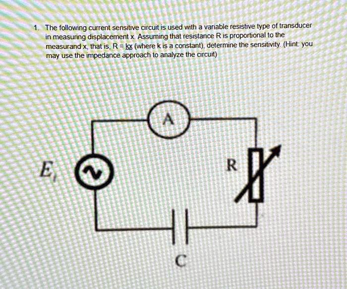 SOLVED 1. The following currentsensitive circuit is used with a