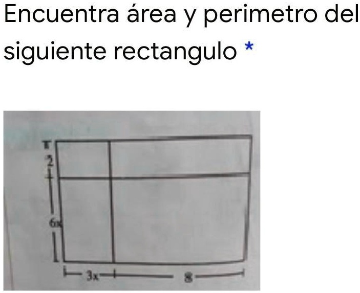 SOLVED: como se saca el area y el perimetro Encuentra área y perimetro ...