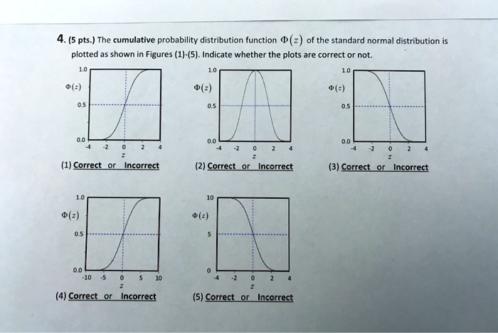 SOLVED:4.(5 pts ) The cumulative probability distribution function ...