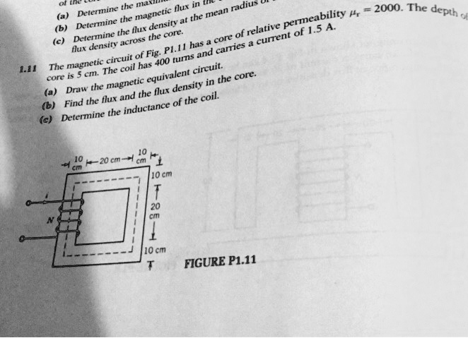 of (a) Determine the maxl (b) Determine the magnetic flux in (c ...