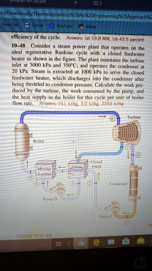 SOLVED Consider a steam power plant that operates on the ideal