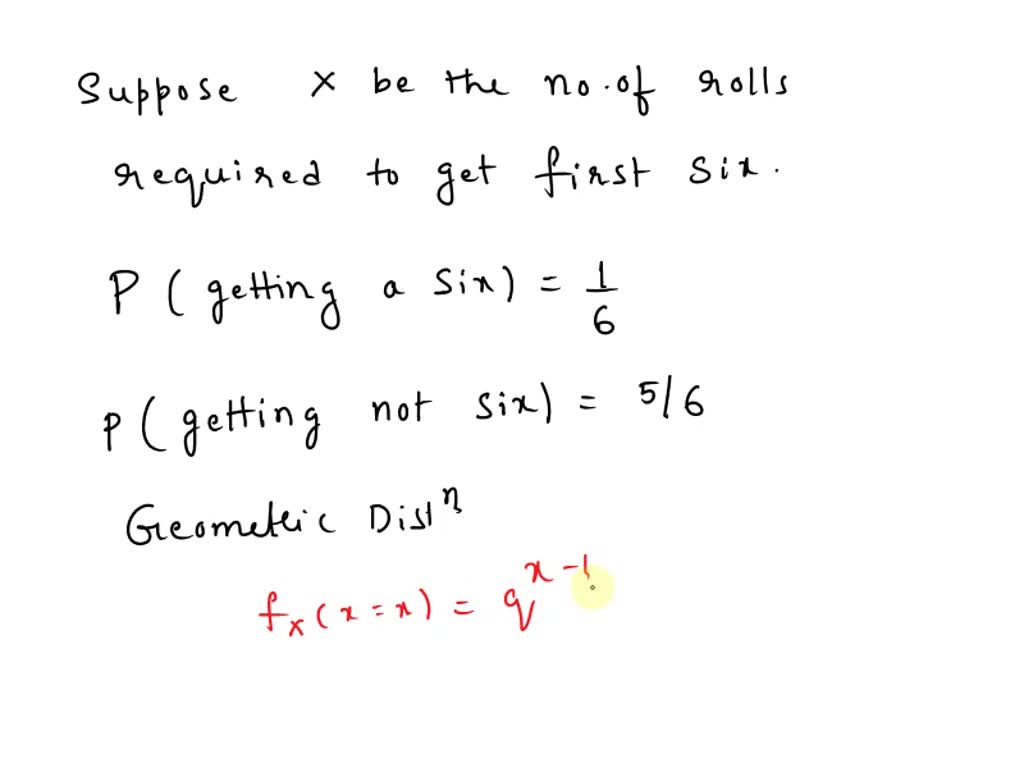 SOLVED Shomee is rolling a die repeatedly. What is the probability