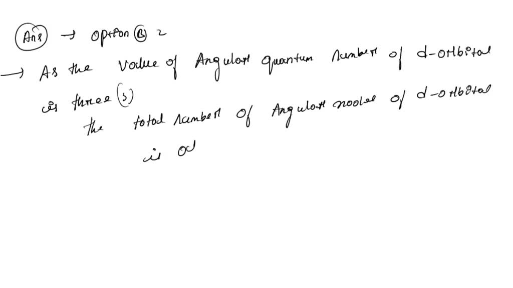 SOLVED: (The other four d-orbitals have 2 planar nodes, and the other ...