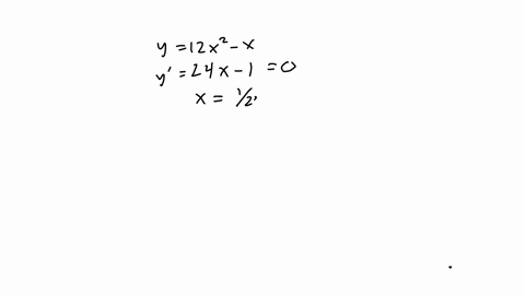 consider-the-following-y-1-2-x2-x-a-find-y-f-x-f-x-b-find-the-critical-value-x-c-find-the-critical-point-x-y-d-find-intervals-of-x-values-where-the-function-is-increasing-enter-your-answer-u-66958