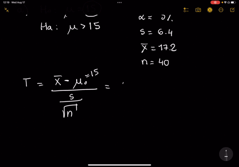 use-the-t-distribution-and-the-sample-results-to-complete-the-test-of-the-hypotheses-use-a-5-significance-level-assume-the-results-come-from-random-sample-and-if-the-sample-size-is-small-ass-63978