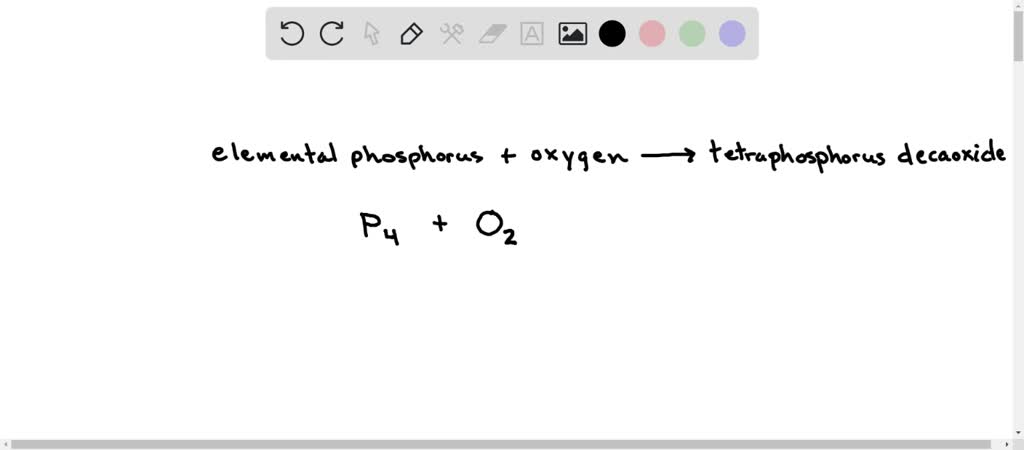 write a balanced equation for the reaction of elemental phosphorus 