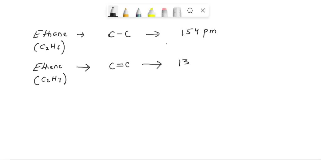 SOLVED The formulas for ethane ethene and ethyne are C2H6 C2H4