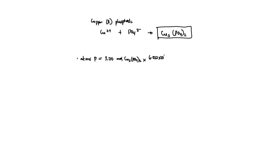 SOLVED What is the formula for copper(II) phosphate? Capitalization
