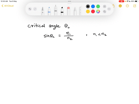 what-is-the-critical-angle-if-a-ray-of-light-in-sodium-chloride-n154-is-headed-into-quartz-n146