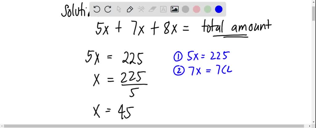 SOLVED: A certain sum of money is divided into three parts in the ratio ...