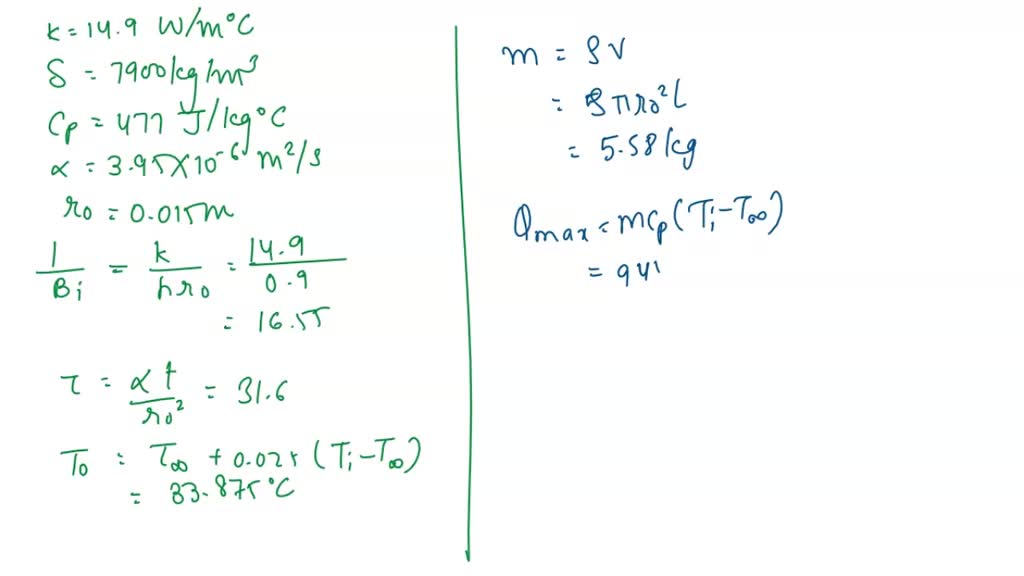 SOLVED: was measured to be 54.2c. a Determine the conduction heat ...