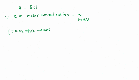 a-002-wv-solution-of-compound-x-has-an-absorbance-of-042-at-320-nm-when-measured-in-a-cuvette-with-a-light-path-of-05-cm-what-is-the-extinction-coefficient-for-compound-x-at-320-nm-mrx-500-g-mol-1-you