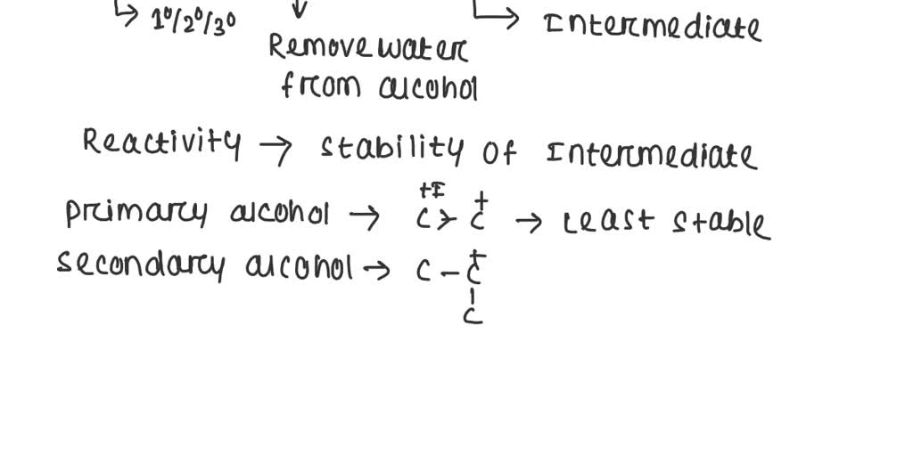 SOLVED: Which alcohol will undergo acid-catalyzed dehydration under the  mildest conditions?