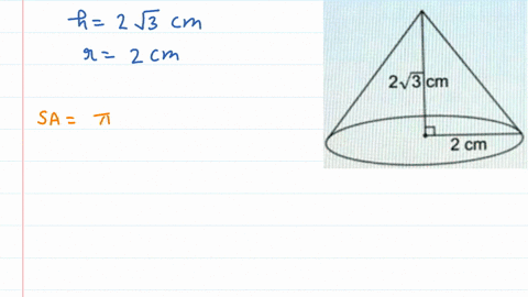 find-the-total-surface-area-of-the-following-cone-leave-your-answer-in-terms-of-a-23-cm-2-cm-sa-7-cm2-find-the-total-surface-area-of-the-following-cone-leave-your-answer-in-terms-of-t-2v3icm-55612