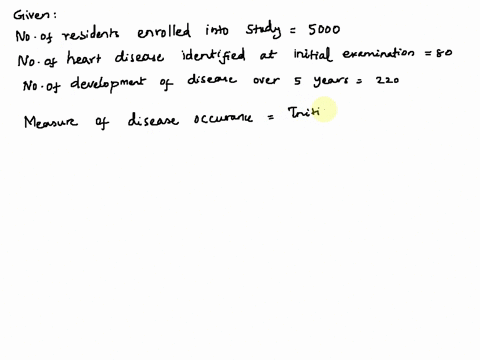 in-1949-one-of-the-most-important-cohort-studies-was-started-the-framingham-study-5000-residents-were-enrolled-into-the-study-at-the-initial-examination-80-of-5000-were-identified-as-having-24007